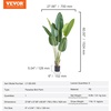 image:imageVEVOR Artificial Dracaena Tree 5 ft Fake Palm Tropical Plants with White Tall Planter Faux Floor Silk Plant in Pot Large Trees for Home Office Living Room Decor House Warming Indoor OutdoorBird of Paradise
