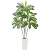 image:imageVEVOR Artificial Dracaena Tree 5 ft Fake Palm Tropical Plants with White Tall Planter Faux Floor Silk Plant in Pot Large Trees for Home Office Living Room Decor House Warming Indoor OutdoorDracaena Tree