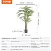 image:imageVEVOR Artificial Dracaena Tree 5 ft Fake Palm Tropical Plants with White Tall Planter Faux Floor Silk Plant in Pot Large Trees for Home Office Living Room Decor House Warming Indoor OutdoorGolden Cane Palm