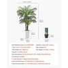 image:imageVEVOR Artificial Dracaena Tree 5 ft Fake Palm Tropical Plants with White Tall Planter Faux Floor Silk Plant in Pot Large Trees for Home Office Living Room Decor House Warming Indoor OutdoorAreca Palmsthick
