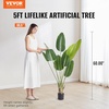image:imageVEVOR Artificial Dracaena Tree 5 ft Fake Palm Tropical Plants with White Tall Planter Faux Floor Silk Plant in Pot Large Trees for Home Office Living Room Decor House Warming Indoor OutdoorBird of Paradise