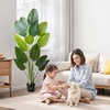 image:imageVEVOR Artificial Dracaena Tree 5 ft Fake Palm Tropical Plants with White Tall Planter Faux Floor Silk Plant in Pot Large Trees for Home Office Living Room Decor House Warming Indoor OutdoorBird of Paradise