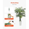 image:imageVEVOR Artificial Dracaena Tree 5 ft Fake Palm Tropical Plants with White Tall Planter Faux Floor Silk Plant in Pot Large Trees for Home Office Living Room Decor House Warming Indoor OutdoorAreca Palmsthick