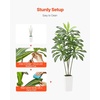 image:imageVEVOR Artificial Dracaena Tree 5 ft Fake Palm Tropical Plants with White Tall Planter Faux Floor Silk Plant in Pot Large Trees for Home Office Living Room Decor House Warming Indoor OutdoorDracaena Tree