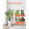 image:imageVEVOR Artificial Dracaena Tree 5 ft Fake Palm Tropical Plants with White Tall Planter Faux Floor Silk Plant in Pot Large Trees for Home Office Living Room Decor House Warming Indoor OutdoorAreca Palms