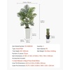 image:imageVEVOR Artificial Dracaena Tree 5 ft Fake Palm Tropical Plants with White Tall Planter Faux Floor Silk Plant in Pot Large Trees for Home Office Living Room Decor House Warming Indoor OutdoorAreca Palms