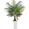 image:imageVEVOR Artificial Dracaena Tree 5 ft Fake Palm Tropical Plants with White Tall Planter Faux Floor Silk Plant in Pot Large Trees for Home Office Living Room Decor House Warming Indoor OutdoorAreca Palms
