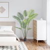 image:imageVEVOR Artificial Dracaena Tree 5 ft Fake Palm Tropical Plants with White Tall Planter Faux Floor Silk Plant in Pot Large Trees for Home Office Living Room Decor House Warming Indoor OutdoorPalm