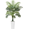 image:imageVEVOR Artificial Dracaena Tree 5 ft Fake Palm Tropical Plants with White Tall Planter Faux Floor Silk Plant in Pot Large Trees for Home Office Living Room Decor House Warming Indoor OutdoorAreca Palmsthick