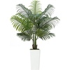image:imageVEVOR Artificial Dracaena Tree 5 ft Fake Palm Tropical Plants with White Tall Planter Faux Floor Silk Plant in Pot Large Trees for Home Office Living Room Decor House Warming Indoor OutdoorAreca Palms