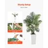 image:imageVEVOR Artificial Dracaena Tree 5 ft Fake Palm Tropical Plants with White Tall Planter Faux Floor Silk Plant in Pot Large Trees for Home Office Living Room Decor House Warming Indoor OutdoorAreca Palms