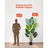 image:imageVEVOR Artificial Dracaena Tree 5 ft Fake Palm Tropical Plants with White Tall Planter Faux Floor Silk Plant in Pot Large Trees for Home Office Living Room Decor House Warming Indoor OutdoorBird of Paradise
