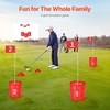 image:imageVEVOR Backyard Golf Game 3 Hole Golf Course Golf Game Practice Games Golf Chipping Game for Family Adults and Kids Portable Outdoor Yard Golf Game for Lawn Yard Camping Park Beach3 Pack Golf Buckets