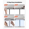 image:imageVEVOR Clear PVC Strip Curtain 84 in Height x 72 in Width x 008 in Thickness 12 PCS Walk in Freezer Cooler Curtain Strips Smooth Waterproof Plastic Door Strips for Warehouse Freezer Garage Doors84 Height x 36 Width