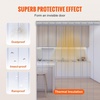 image:imageVEVOR Clear PVC Strip Curtain 84 in Height x 72 in Width x 008 in Thickness 12 PCS Walk in Freezer Cooler Curtain Strips Smooth Waterproof Plastic Door Strips for Warehouse Freezer Garage Doors84 Height x 60 Width