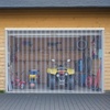 image:imageVEVOR Clear PVC Strip Curtain 84 in Height x 72 in Width x 008 in Thickness 12 PCS Walk in Freezer Cooler Curtain Strips Smooth Waterproof Plastic Door Strips for Warehouse Freezer Garage Doors84 Height x 36 Width