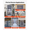 image:imageVEVOR Clear PVC Strip Curtain 84 in Height x 72 in Width x 008 in Thickness 12 PCS Walk in Freezer Cooler Curtain Strips Smooth Waterproof Plastic Door Strips for Warehouse Freezer Garage DoorsVEVOR PVC Strip Curtain Set 14 Strips  Accessories
