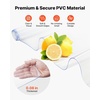 image:imageVEVOR Clear PVC Strip Curtain 84 in Height x 72 in Width x 008 in Thickness 12 PCS Walk in Freezer Cooler Curtain Strips Smooth Waterproof Plastic Door Strips for Warehouse Freezer Garage DoorsClear PVC Strip Curtain Set 12 PCS