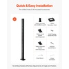 image:imageVEVOR Corner Cable Railing Post 12 Holes 42x2x2 Inches Stainless Steel Cable Railing System Kit for Indoor Outdoor Deck Balcony 1 Pack Black Product ID 1JZLGZXHS1065S1EW001V0Level PostBlack