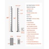 image:imageVEVOR Corner Cable Railing Post 12 Holes 42x2x2 Inches Stainless Steel Cable Railing System Kit for Indoor Outdoor Deck Balcony 1 Pack Black Product ID 1JZLGZXHS1065S1EW001V0Level PostSilver