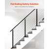 image:imageVEVOR Corner Cable Railing Post 12 Holes 42x2x2 Inches Stainless Steel Cable Railing System Kit for Indoor Outdoor Deck Balcony 1 Pack Black Product ID 1JZLGZXHS1065S1EW001V0Stair PostBlack