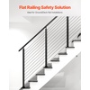 image:imageVEVOR Corner Cable Railing Post 12 Holes 42x2x2 Inches Stainless Steel Cable Railing System Kit for Indoor Outdoor Deck Balcony 1 Pack Black Product ID 1JZLGZXHS1065S1EW001V0Stair PostBlack