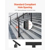 image:imageVEVOR Corner Cable Railing Post 12 Holes 42x2x2 Inches Stainless Steel Cable Railing System Kit for Indoor Outdoor Deck Balcony 1 Pack Black Product ID 1JZLGZXHS1065S1EW001V0Stair PostBlack