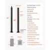 image:imageVEVOR Corner Cable Railing Post 12 Holes 42x2x2 Inches Stainless Steel Cable Railing System Kit for Indoor Outdoor Deck Balcony 1 Pack Black Product ID 1JZLGZXHS1065S1EW001V0Stair PostBlack