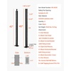 image:imageVEVOR Corner Cable Railing Post 12 Holes 42x2x2 Inches Stainless Steel Cable Railing System Kit for Indoor Outdoor Deck Balcony 1 Pack Black Product ID 1JZLGZXHS1065S1EW001V0Level PostBlack