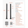 image:imageVEVOR Corner Cable Railing Post 12 Holes 42x2x2 Inches Stainless Steel Cable Railing System Kit for Indoor Outdoor Deck Balcony 1 Pack Black Product ID 1JZLGZXHS1065S1EW001V0Corner PostBlack