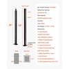 image:imageVEVOR Corner Cable Railing Post 12 Holes 42x2x2 Inches Stainless Steel Cable Railing System Kit for Indoor Outdoor Deck Balcony 1 Pack Black Product ID 1JZLGZXHS1065S1EW001V0Level PostBlack