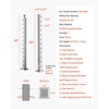 image:imageVEVOR Corner Cable Railing Post 12 Holes 42x2x2 Inches Stainless Steel Cable Railing System Kit for Indoor Outdoor Deck Balcony 1 Pack Black Product ID 1JZLGZXHS1065S1EW001V0Level PostSilver