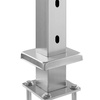 image:imageVEVOR Corner Cable Railing Post 12 Holes 42x2x2 Inches Stainless Steel Cable Railing System Kit for Indoor Outdoor Deck Balcony 1 Pack Black Product ID 1JZLGZXHS1065S1EW001V0Stair PostSilver