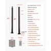 image:imageVEVOR Corner Cable Railing Post 12 Holes 42x2x2 Inches Stainless Steel Cable Railing System Kit for Indoor Outdoor Deck Balcony 1 Pack Black Product ID 1JZLGZXHS1065S1EW001V0Corner PostBlack