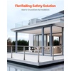 image:imageVEVOR Corner Cable Railing Post 12 Holes 42x2x2 Inches Stainless Steel Cable Railing System Kit for Indoor Outdoor Deck Balcony 1 Pack Black Product ID 1JZLGZXHS1065S1EW001V0Level PostSilver