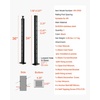 image:imageVEVOR Corner Cable Railing Post 12 Holes 42x2x2 Inches Stainless Steel Cable Railing System Kit for Indoor Outdoor Deck Balcony 1 Pack Black Product ID 1JZLGZXHS1065S1EW001V0Stair PostBlack