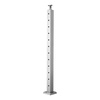 image:imageVEVOR Corner Cable Railing Post 12 Holes 42x2x2 Inches Stainless Steel Cable Railing System Kit for Indoor Outdoor Deck Balcony 1 Pack Black Product ID 1JZLGZXHS1065S1EW001V0Level PostSilver
