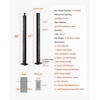 image:imageVEVOR Corner Cable Railing Post 12 Holes 42x2x2 Inches Stainless Steel Cable Railing System Kit for Indoor Outdoor Deck Balcony 1 Pack Black Product ID 1JZLGZXHS1065S1EW001V0Level PostBlack