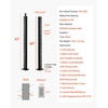 image:imageVEVOR Corner Cable Railing Post 12 Holes 42x2x2 Inches Stainless Steel Cable Railing System Kit for Indoor Outdoor Deck Balcony 1 Pack Black Product ID 1JZLGZXHS1065S1EW001V0Stair PostBlack