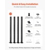 image:imageVEVOR Corner Cable Railing Post 12 Holes 42x2x2 Inches Stainless Steel Cable Railing System Kit for Indoor Outdoor Deck Balcony 1 Pack Black Product ID 1JZLGZXHS1065S1EW001V0Level PostBlack