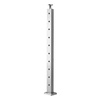 image:imageVEVOR Corner Cable Railing Post 12 Holes 42x2x2 Inches Stainless Steel Cable Railing System Kit for Indoor Outdoor Deck Balcony 1 Pack Black Product ID 1JZLGZXHS1065S1EW001V0Level PostSilver