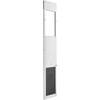 image:imageVEVOR Dog Door for Sliding Glass Door 75 78 to 80 1116 Adjustable Height Aluminum Alloy Frame with Flap Lock Design for LargeSized Dogs 180 SwingOpen Sliding Glass Pet DoorsWhite