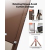 image:imageVEVOR Dog Door for Sliding Glass Door 75 78 to 80 1116 Adjustable Height Aluminum Alloy Frame with Flap Lock Design for LargeSized Dogs 180 SwingOpen Sliding Glass Pet DoorsBrown
