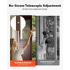 image:imageVEVOR Dog Door for Sliding Glass Door 75 78 to 80 1116 Adjustable Height Aluminum Alloy Frame with Flap Lock Design for LargeSized Dogs 180 SwingOpen Sliding Glass Pet DoorsBrown