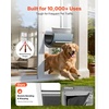 image:imageVEVOR Dog Door for Sliding Glass Door 75 78 to 80 1116 Adjustable Height Aluminum Alloy Frame with Flap Lock Design for LargeSized Dogs 180 SwingOpen Sliding Glass Pet DoorsWhite