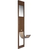 image:imageVEVOR Dog Door for Sliding Glass Door 75 78 to 80 1116 Adjustable Height Aluminum Alloy Frame with Flap Lock Design for LargeSized Dogs 180 SwingOpen Sliding Glass Pet DoorsBrown