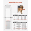 image:imageVEVOR Dog Door for Sliding Glass Door 75 78 to 80 1116 Adjustable Height Aluminum Alloy Frame with Flap Lock Design for LargeSized Dogs 180 SwingOpen Sliding Glass Pet DoorsWhite