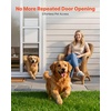 image:imageVEVOR Dog Door for Sliding Glass Door 75 78 to 80 1116 Adjustable Height Aluminum Alloy Frame with Flap Lock Design for LargeSized Dogs 180 SwingOpen Sliding Glass Pet DoorsWhite