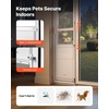 image:imageVEVOR Dog Door for Sliding Glass Door 75 78 to 80 1116 Adjustable Height Aluminum Alloy Frame with Flap Lock Design for LargeSized Dogs 180 SwingOpen Sliding Glass Pet DoorsWhite