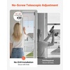 image:imageVEVOR Dog Door for Sliding Glass Door 75 78 to 80 1116 Adjustable Height Aluminum Alloy Frame with Flap Lock Design for LargeSized Dogs 180 SwingOpen Sliding Glass Pet DoorsWhite